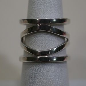 Sterling Silver (.925) Custom Made 4 Bar Wave Ring